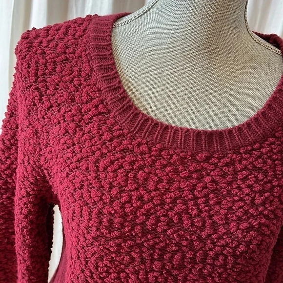 BLUSH Cotton Boucle Knit Sweater, Size S/M - Picture 2 of 10